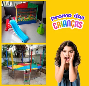 Combo piscina e cama-elástica