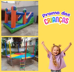 Toboguinho e cama-elástica na promoção